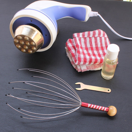 Durva Aarogya Sarathi Kansya wati™ Foot Massager Machine " Single Wati Attachement " White Colour