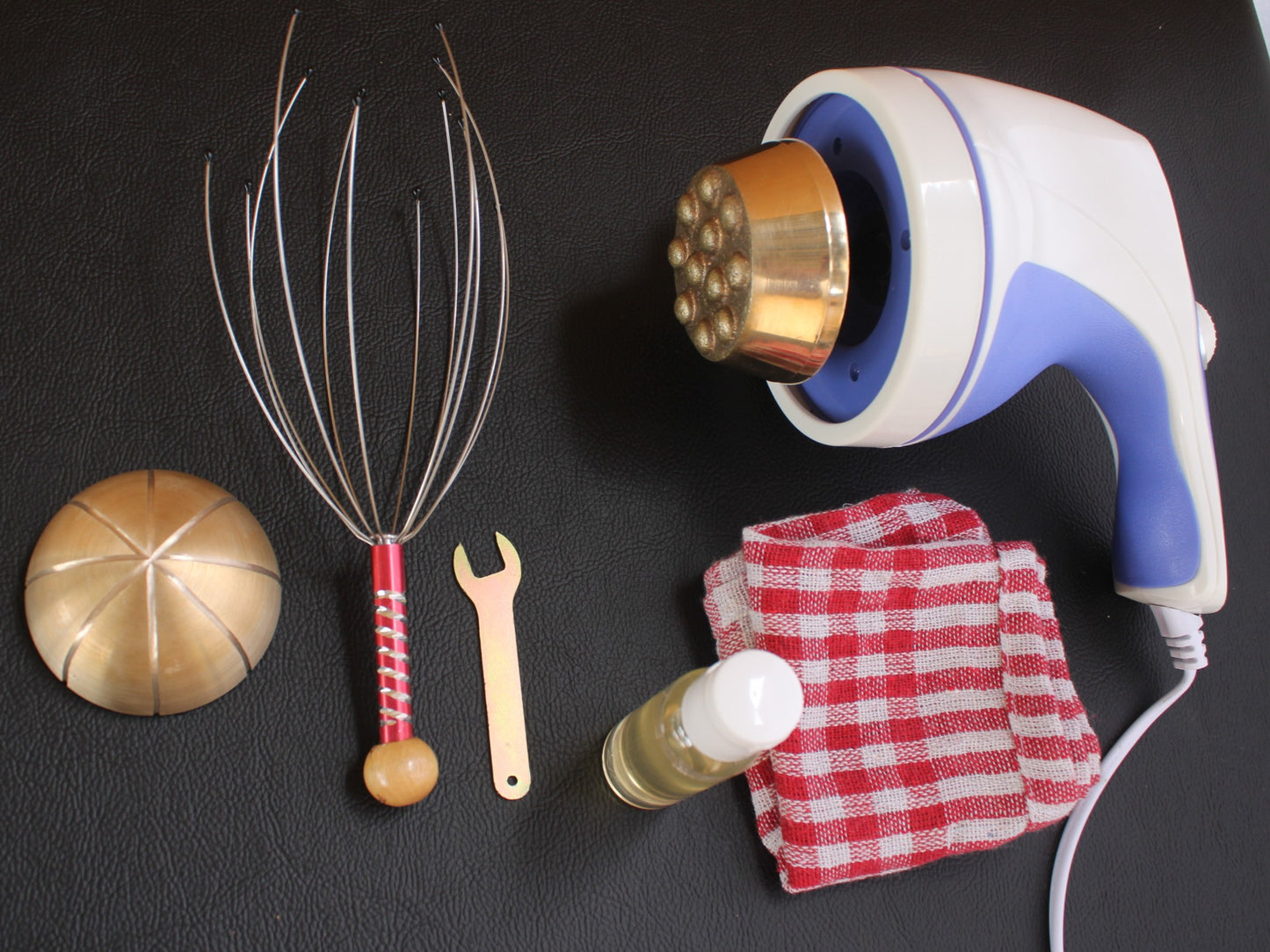 Durva Aarogya Sarathi Kansya wati™  Foot Massager Machine " Double Wati Attachement " White Colour "